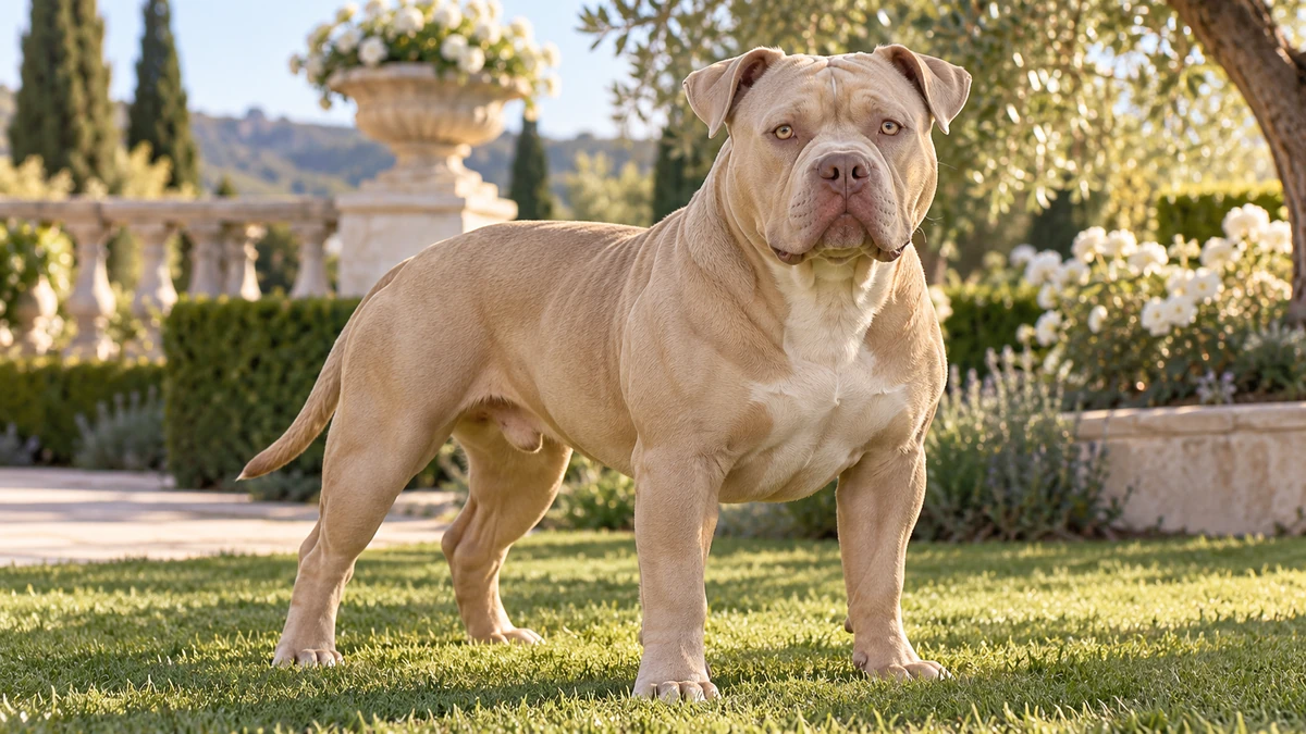 American Bully köpek — champagne renk