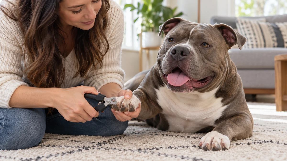 American Bully köpek — bakım ve tımar